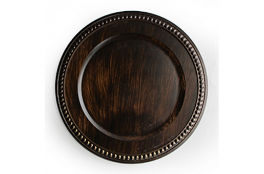 Brown Beaded Charger Plate Rental Nashville