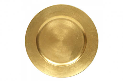 Glass Gold Charger Plate Rental | Grand Tents & Events