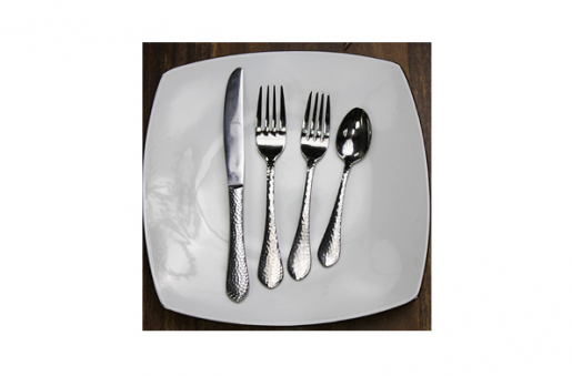 Hammered-Flatware-Grand Central Party Rental Nashville