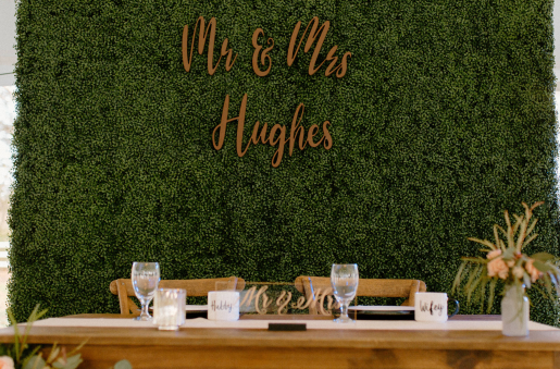 Wedding Prop Rental Boxwood Wall